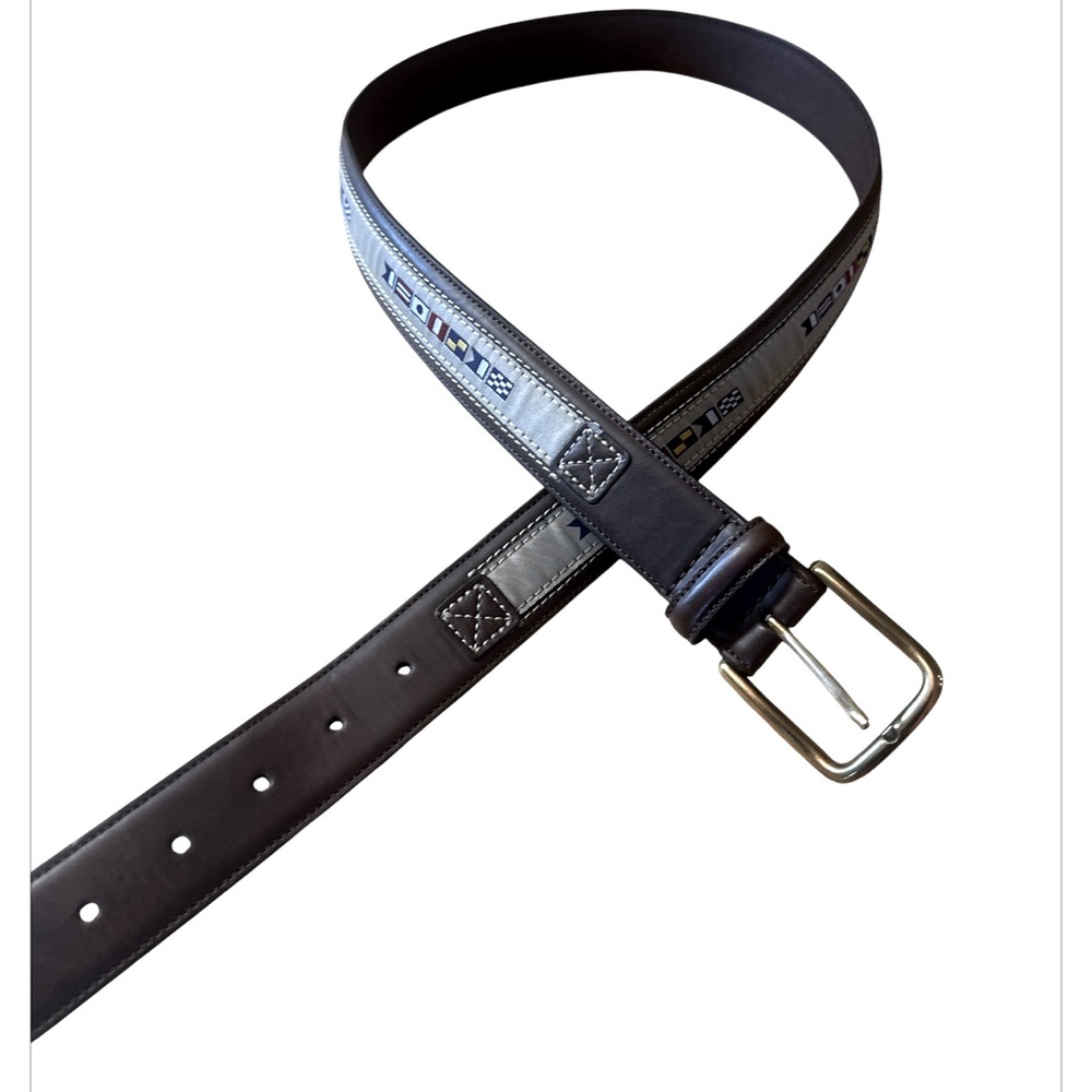 NAUTICA nautical letaher belt